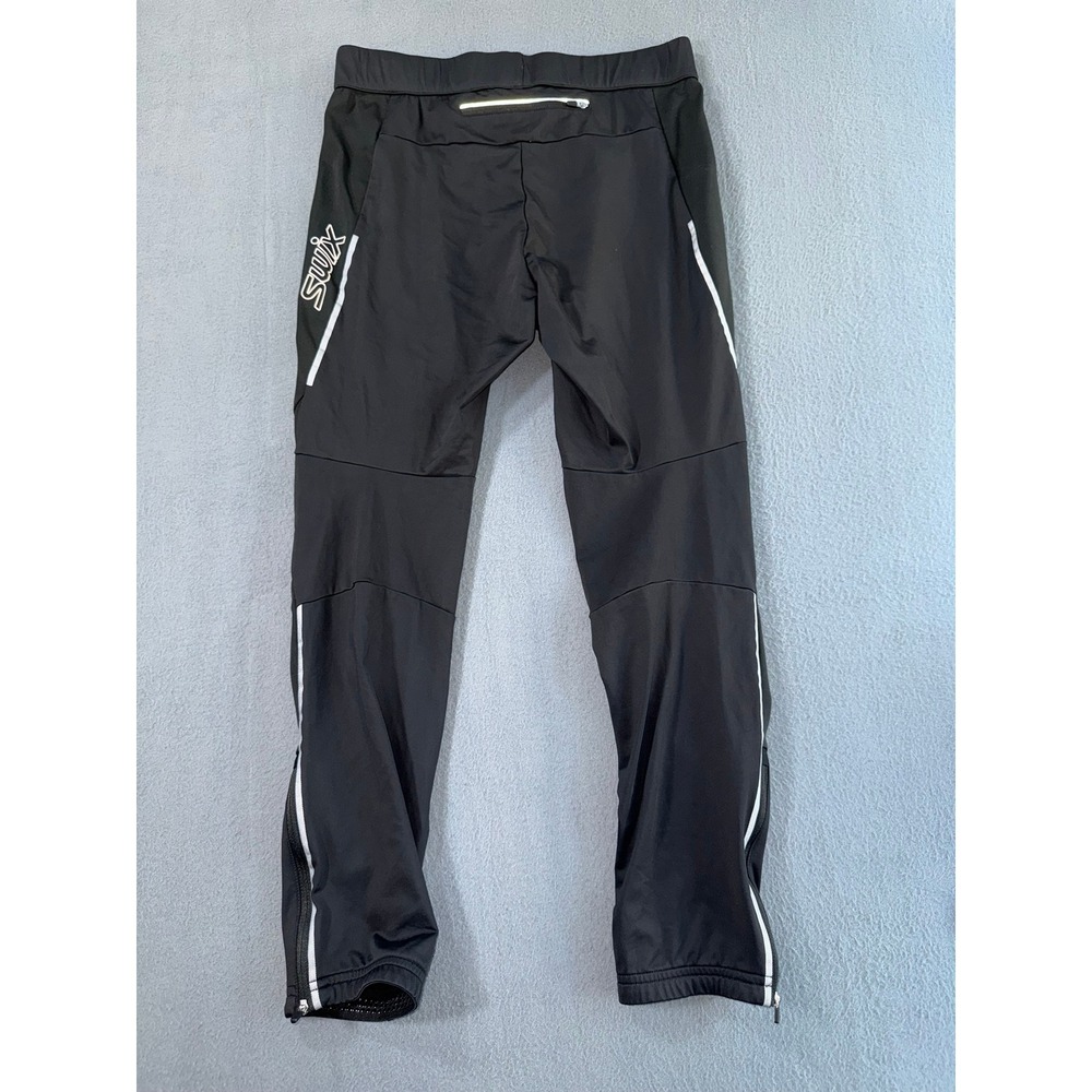 Swix Delda Men Medium Black Softshell Nordic Cross Country Ski Pants 242555
